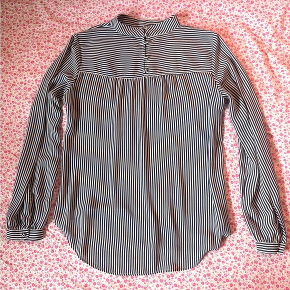 Loft Striped Women's Top - Blue and White - Picture 4 of 6